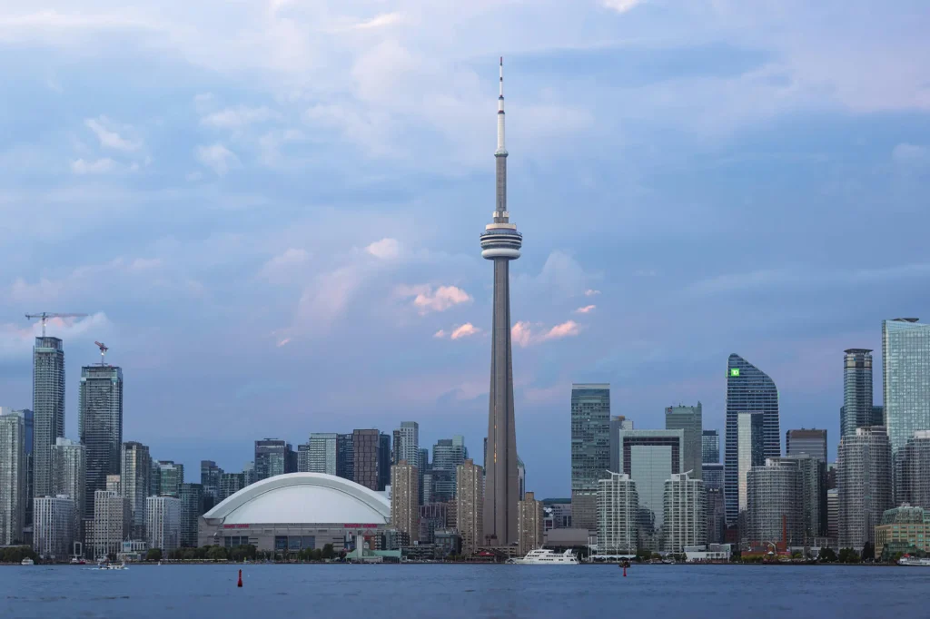 City landscape of Toronto.